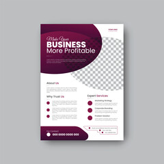 Modern corporate business flyer design.