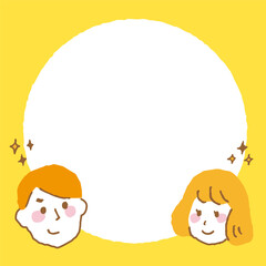 フレームデザイン。夫婦やカップル。