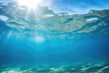 Obraz premium Underwater view of the ocean