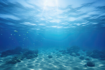Fototapeta na wymiar Underwater view of the ocean