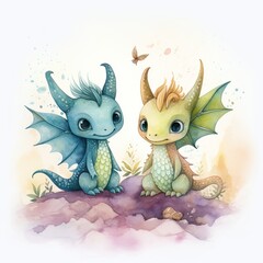 dragon and a dragon