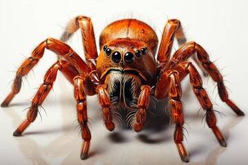 spider isolated on white background