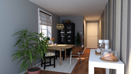 テレビ会議背景用 ZOOM会議背景用 テレビ会議用背景 ZOOM会議用背景 CG キッチン video conferencing