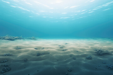 Fototapeta na wymiar Underwater view of the sea bottom