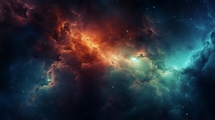 Fototapeta na wymiar a close up of a star filled sky with a nebula