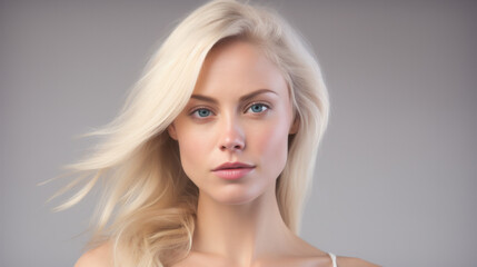 Naklejka premium pretty woman created with Generative AI technology