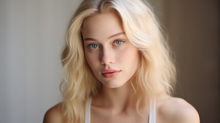 Fototapeta premium pretty woman created with Generative AI technology
