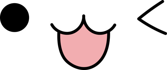 Happy cartoon face illustration