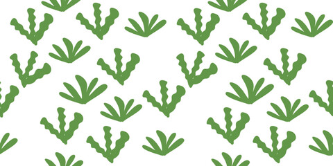 Vector seamless background. leaf pattern Seamless pattern hand-drawn with tropical leaves. floral seamless pattern with leaves The geometric pattern