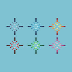  Pixel art sets of with variation color item asset.on pixelated style. 8bits perfect for game asset or design asset element for your game design asset