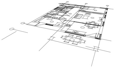 blueprint of the house