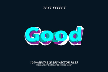 Good 3d fully editable vector text effect illustration template design.