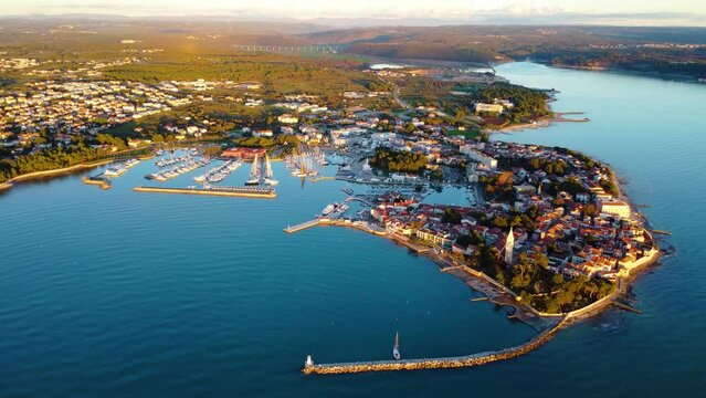 Novigrad, Istria, aerial view, Croatia
