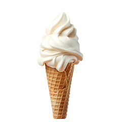 Ice cream on transparent background