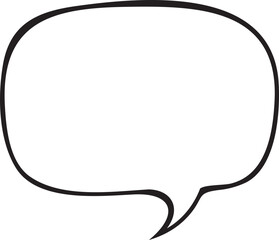 hand drawn speech bubble. coloring icon in SVG - obrazy, fototapety, plakaty