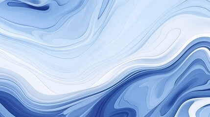 Background with minimalist water ripples, suminagashi marbling, indigo and white