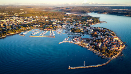 Novigrad, Istria, aerial view, Croatia
