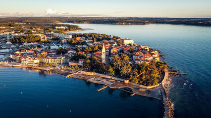 Novigrad, Istria, aerial view, Croatia