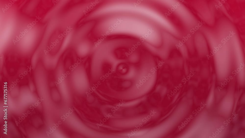 Wall mural abstract red ripple background video. animated seamless loop backdrop.