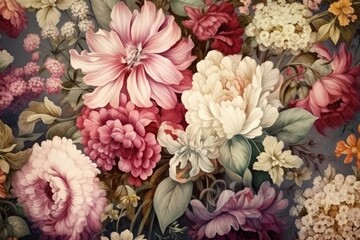 Seamless flower background 