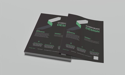 DL flyer design is uses for office, company and multipurpose site with creative shapes and idea. 