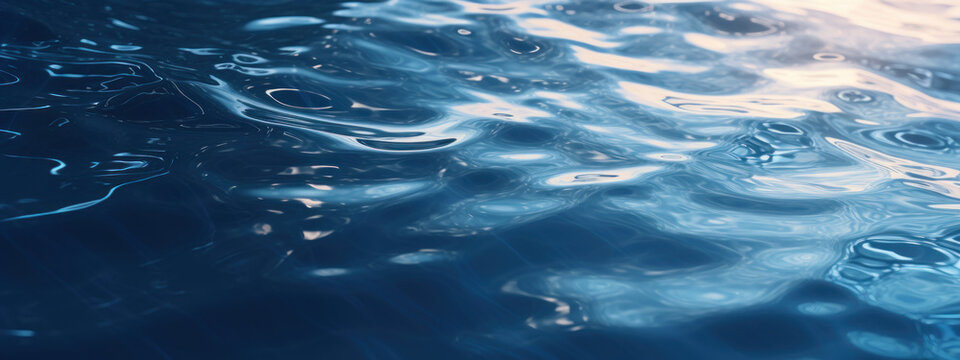Serene water surface with gentle ripples.