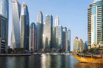 Scenic View of Dubai Skylines