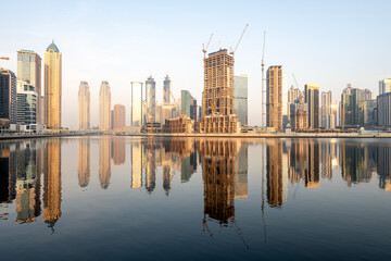 Scenic View of Dubai Skylines