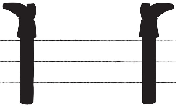 Cowboy Boots on Fence Posts