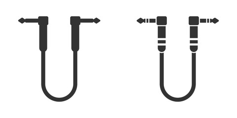 Guitar cable icon. Vector illustration