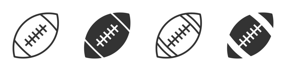 American football ball icon. Vector illustration