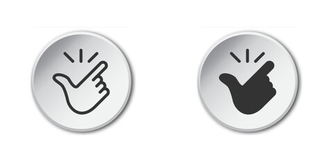 Like easy icon. Snap of fingers. Vector illustration