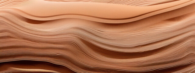 Golden sand dunes with distant cliffs.