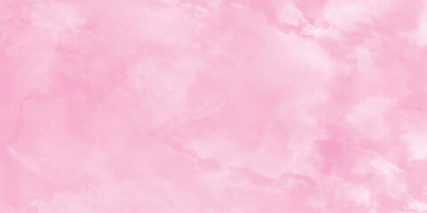 Fototapeta premium pink watercolor background with white stains, Lovely pink background with focus and space, soft polished high detailed hand painted pink watercolor background.