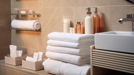 Bathroom with towels