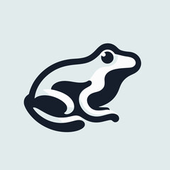 illustration of wild frog, vector of amphibians in nature, amphibian logos for commercial brands