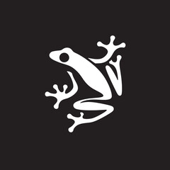 illustration of wild frog, vector of amphibians in nature, amphibian logos for commercial brands