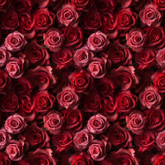 Roses Background Rose Seamless Flowers Pattern