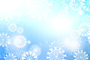 Merry Christmas Backdrop. Snowflake Pattern Background. New Year. Celebration. Vector Illustration