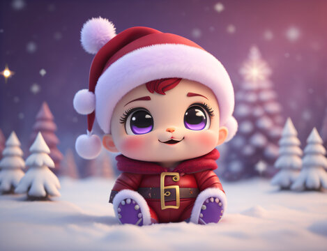 Kawaii Santa Elf