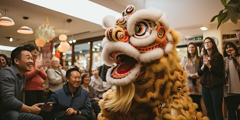 Lion Dance for Chinese New Year