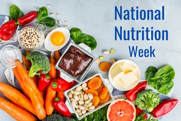 National nutrition day, natural nutrition week, project, national day, illustration food, juice, vegetables