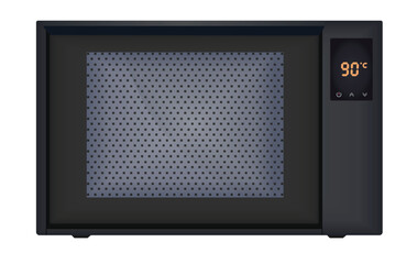 Grey mini oven. vector illustration