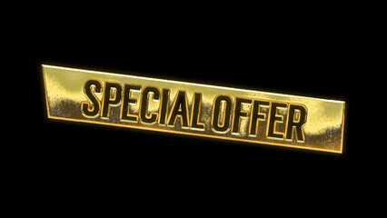 Discount sale special offer icon symbol gold golden cut out isolated