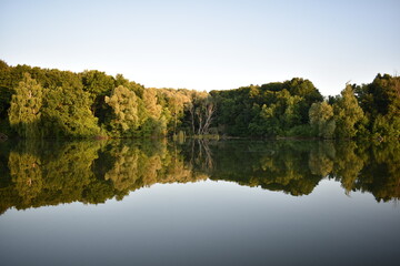 Fototapeta premium mirror reflection on the lake