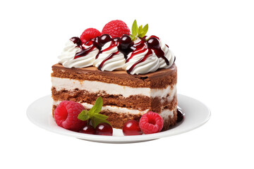 Delicious Cake on transparent background