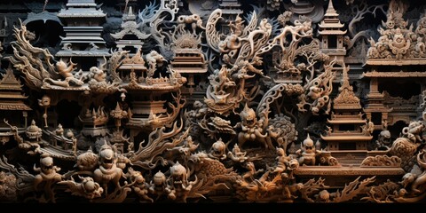 Balinese Hindu Temple Carvings