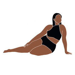 image of a full african american woman