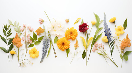 Flat_lay_of_vibrant_summer_flowers_and_leaves 