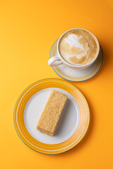 Napoleon dessert on a plate